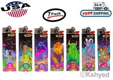 BIC Special Edition Astrology Horoscope Zodiac Sign Lighter AST Design (7 Pack)