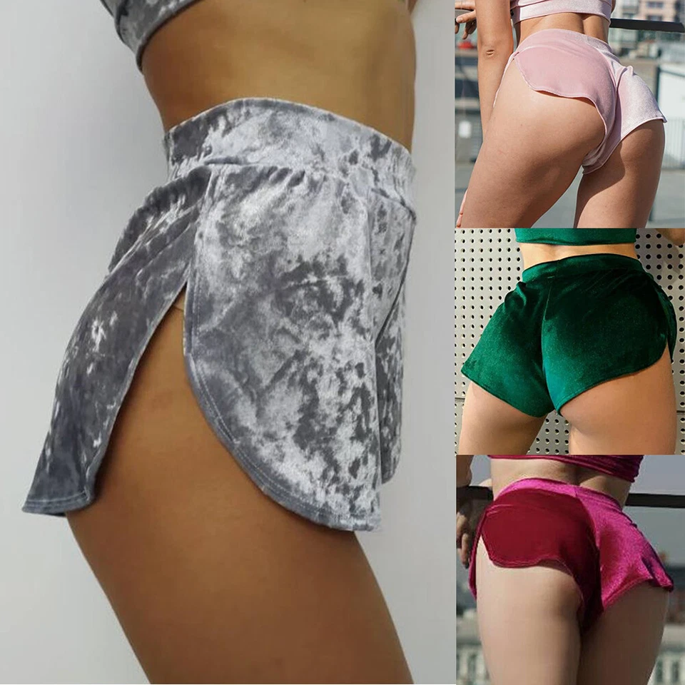 Sexy Mujeres Pantalones Cortos Deportivos Yoga Informales Gimnasio Dama Correr Salón Verano Playa Pantalones✔ Foto 3 de 4