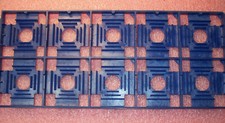QTY 2 PGA TRAYS FOR VARIOUS SIZE PGA INTEGRATED CIRCUITS CPU'S INSIDE DIA 61mm