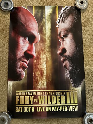 Tyson Fury vs Deontay Wilder 3 Official On-Site Poster 24x36