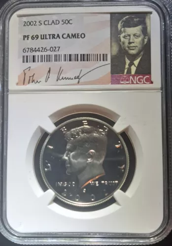 2002 S Kennedy Half Dollar NGC PF69 Ultra Cameo.
