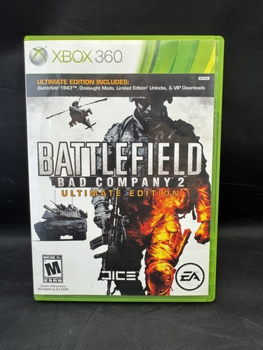 Battlefield: Bad Company 2 - Ultimate Edition (Microsoft Xbox 360, 2010) Disc VG