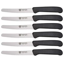 table knives 6 pieces knife set for cutting pack of 6 bread knives breakfast ...