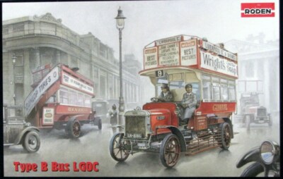 Roden 739 Type B Bus LGOC, Omnibus Company London General, 1/72 scale model kit
