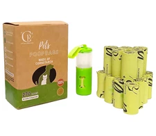 270 Pack Dog Poop Waste Bags with Treat Dispenser Biodegradable Refill Rolls