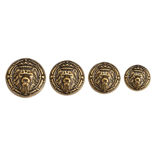 5pcs Lion Head Metal Button, Royal Style for Coats and Blazers Sewing DIY Crafts - Picture 3 of 6