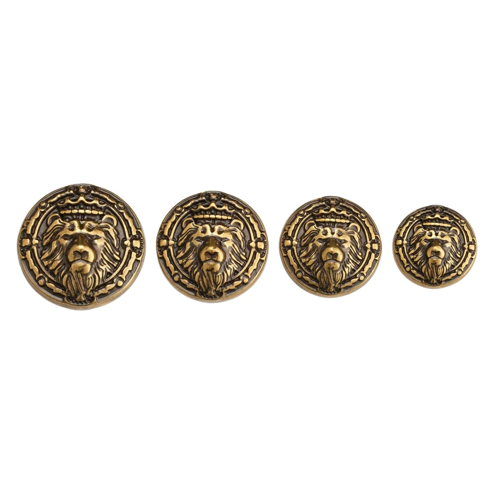 5pcs Lion Head Metal Button, Royal Style for Coats and Blazers Sewing DIY Crafts - Image 3 of 3