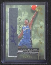 2007-08 Bowman Elevation Green Autograph #RW-NY Nick Young No 10 of 25