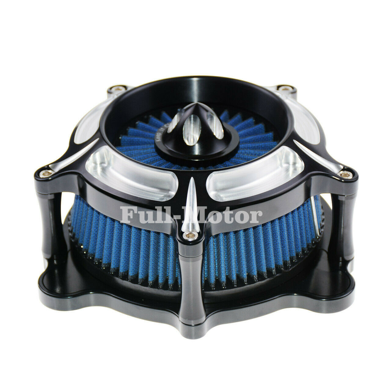 Turbine Air Filter Blue Air Cleaner + Rain Sock Set Fit For M8 Touring Softail