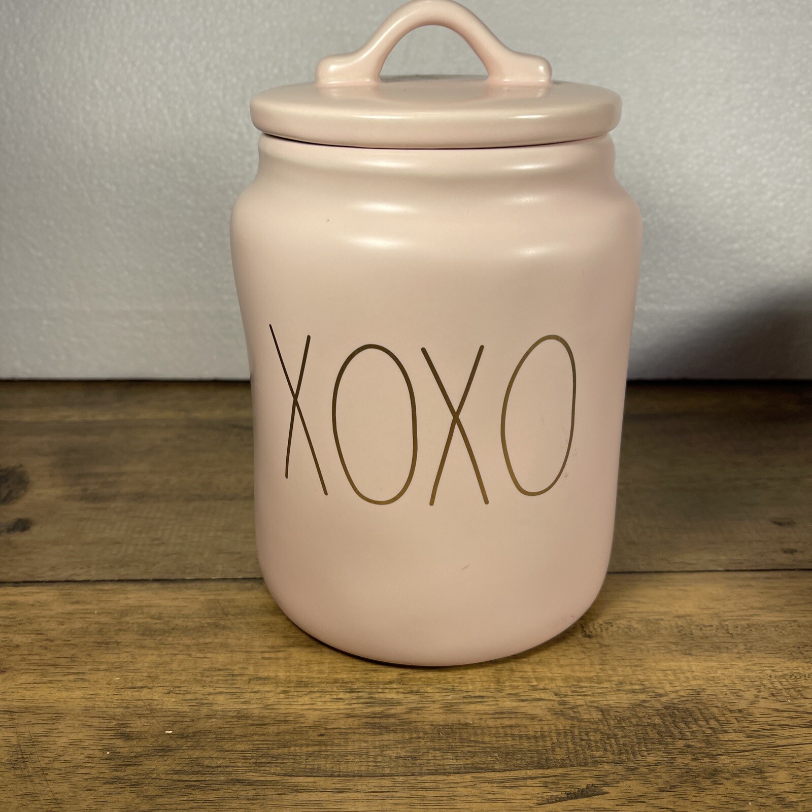Rae Dunn “XOXO” Pink Canister Large Artisan Cookie Jar LL By Magenta eBay