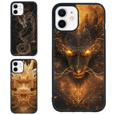 Anti skid Case golden Dragon minimalist For Samsung Galaxy Motorola Apple iPhone