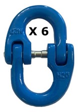 6 x 8mm G100 Chain Link Connector Hammerlock Joiner 4X4 Chain Coupler 2.5t WLL