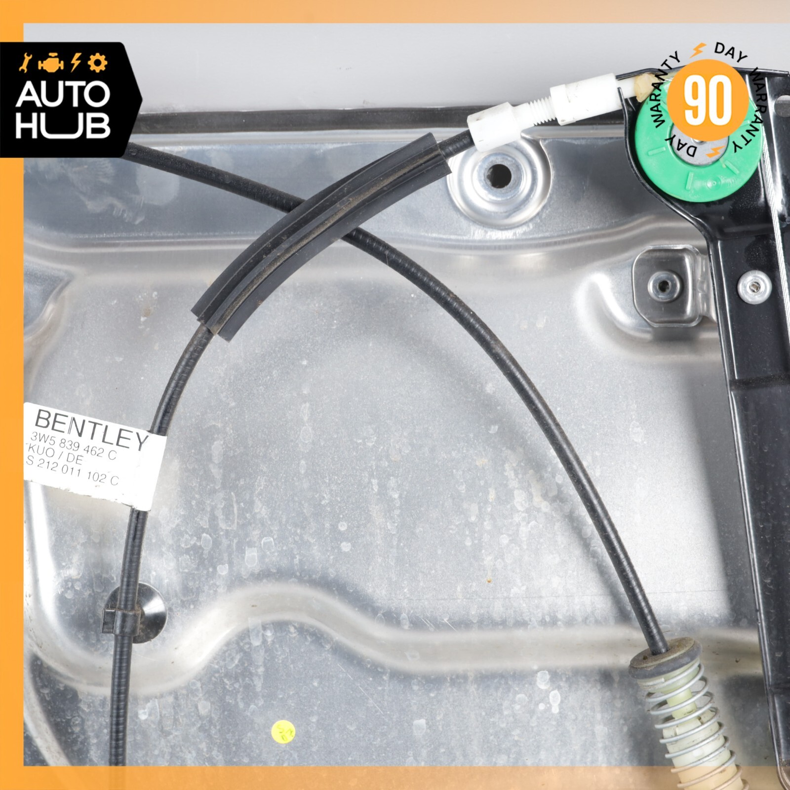 06-13 Bentley Continental Flying Spur Rear Right Door Window Regulator OEM