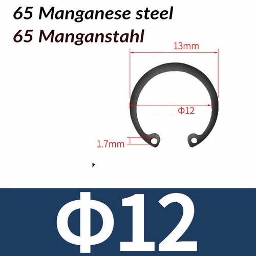 Internal Circlips Retaining Rings for Bores Sizes 3-150mm DIN472 Manganese Steel - Picture 14 of 69