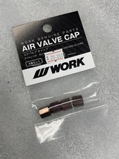 Work Wheels Brown (Bronze) "W" valve cap set of 4 authentic ship direct from USA