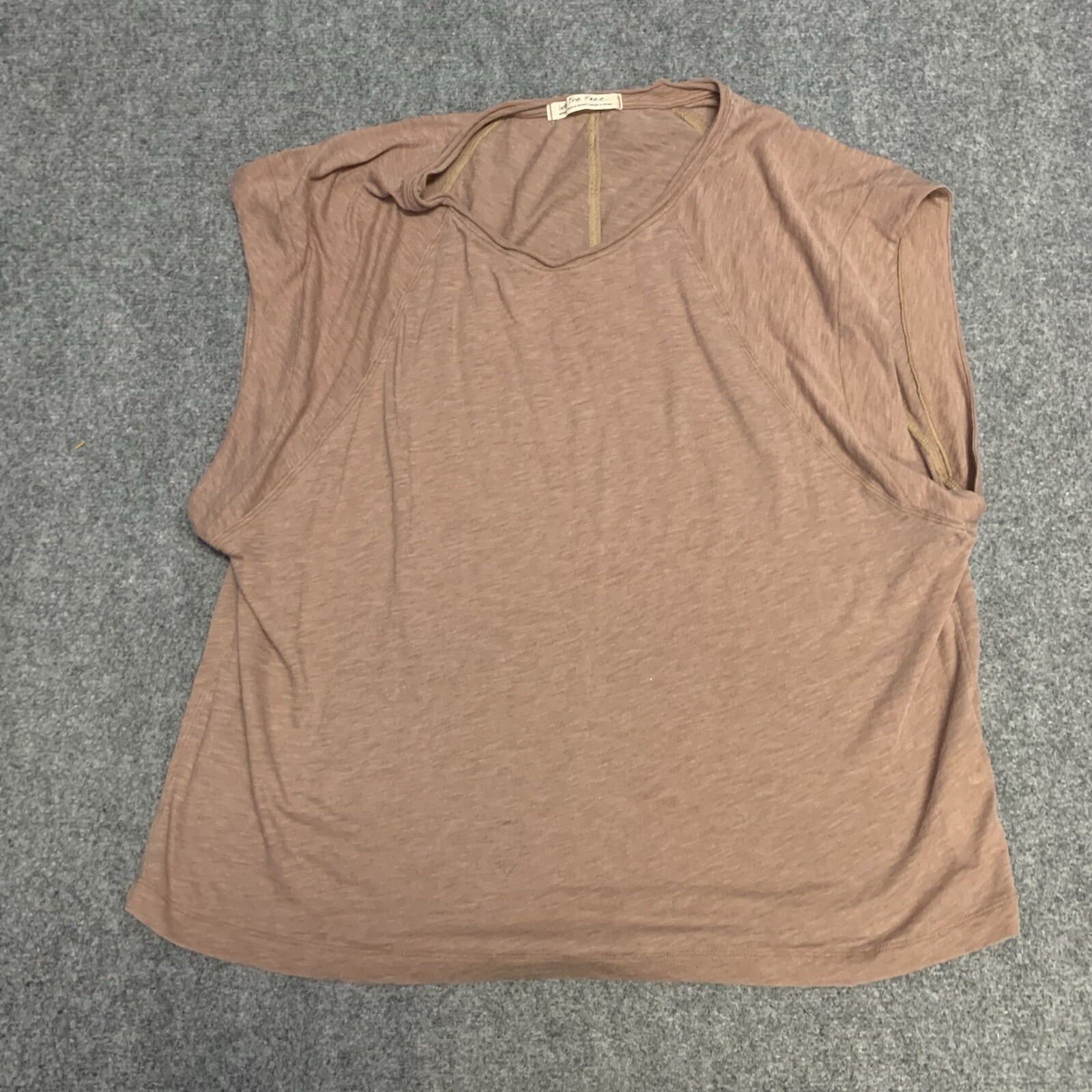 Free People Top Womens Medium Peasant Flowy Oversized Boho