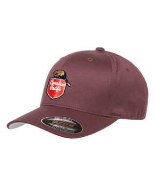 Kappe Canadian Pacific (CP) bestickt 1950er Biber Flexfit L/XL - CP kastanienbraun