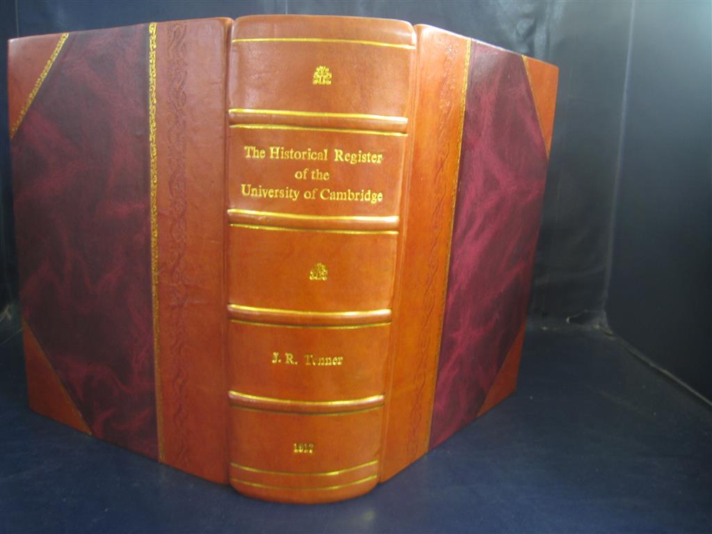 Vintage Leather-Bound Historical Register of Cambridge University