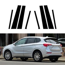 For Buick Envision 2016-2020 Glossy Black Door Window Pillar Posts Sticker Cover