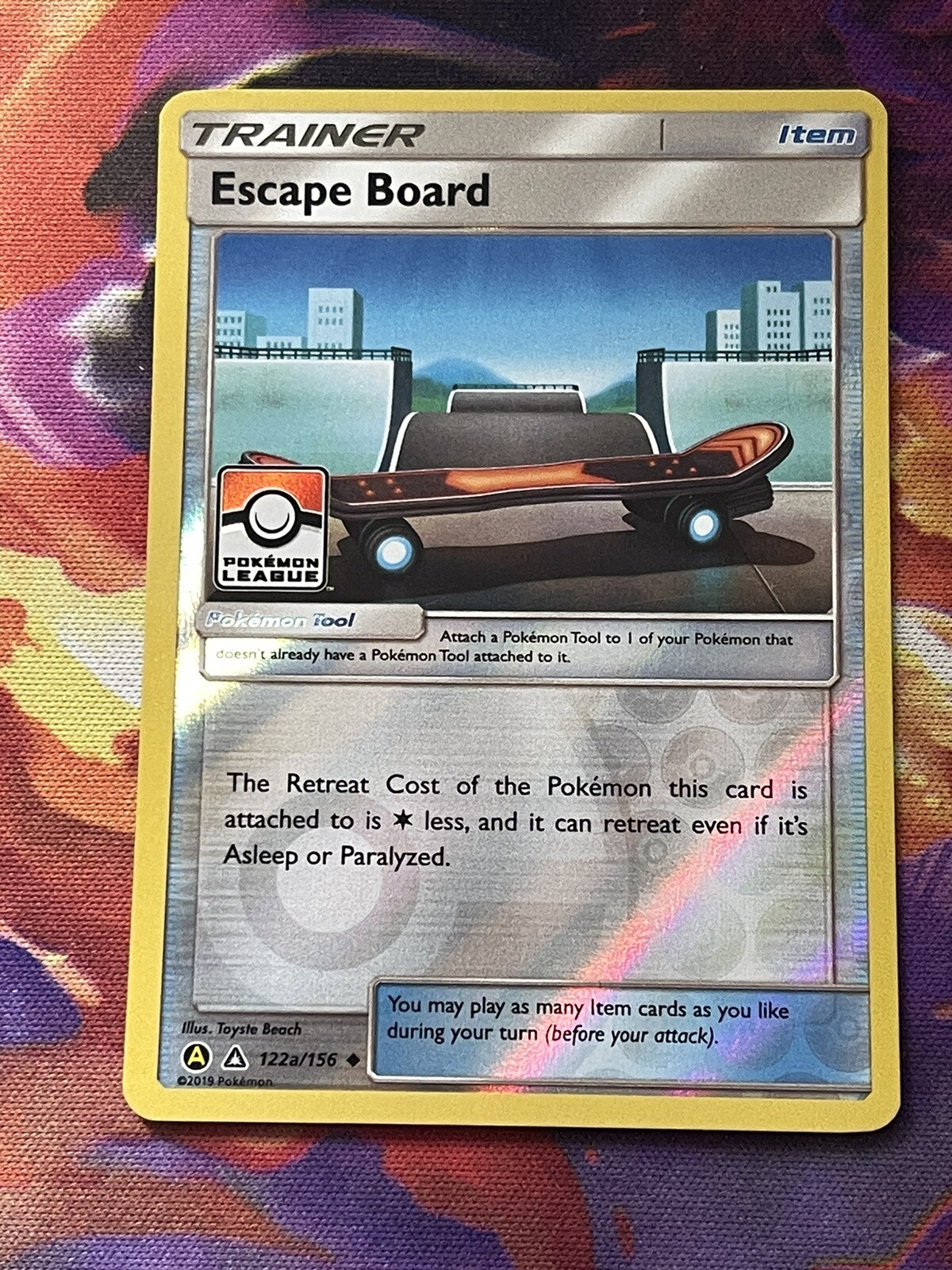 Escape Board 122a/156 Reverse Holo Pokémon League Promo Pokemon Card