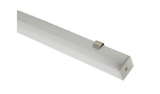 1 METRE EXTRUDED ALUMINIUM LED TAPE PROFILE - BOX SECTION CLIP-IN HALF-SQUARE