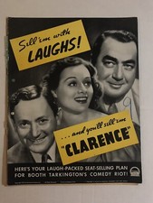 CLARENCE Pressbook 1937 11x14 14 Pages Movie Poster Art Roscoe Karns 1299