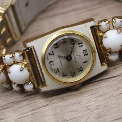 Vintage Lausanne Swiss Made Watch Womens Gold Tone Stainless  display picture 3