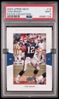 2003 UPPER DECK PATCH COLLECTION #12 TOM  BRADY , PSA 9 MINT
