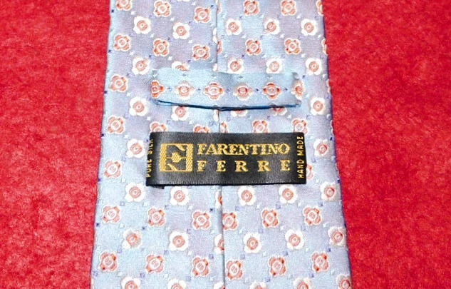 FARENTINO FERRE HECHO EN ITALIA CORBATA GEOMÉTRICA MULTICOLOR - CORBATAS - CORBATAS DE DISEÑO. Foto 3 de 3