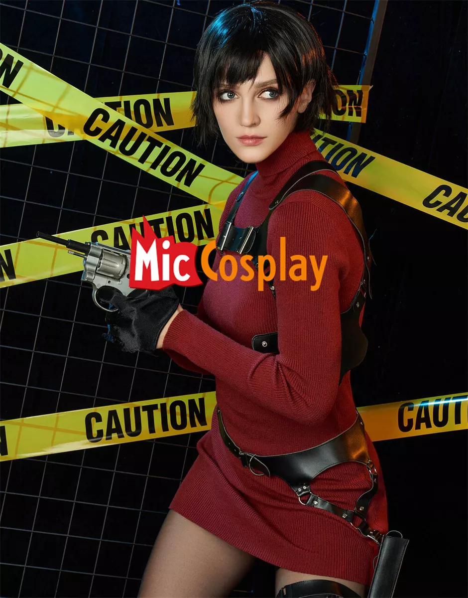  Gionli Resident Remake Ada Wong Cosplay Costume Red Sweater  Dress Suit Womens Game Halloween Outfits (Red Suit, 3X-Large) : Clothing,  Shoes & Jewelry