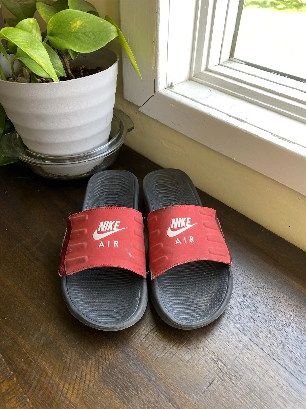 Sandali Nike Uomo Air Max Camden Slides Nero Università Rosso Taglia 7