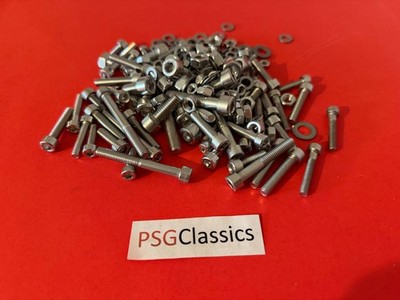 200 Assorted Stainless Steel Allen Screws Bolts Nuts READ AD Kawasaki F8 Bison