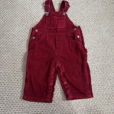 Vintage Gap Baby toddler Red Corduroy Overalls. Carpenter Pants. 12-18 90  s Y2K