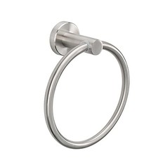 Bath Towel Ring, Bathroom Hardware Accessories- Thicken Brushed Nickel