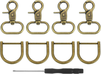 4 StüCk Metall Karabinerhaken SchlüSselanhäNger, 25Mm Swivel Trigger VerschlüSse
