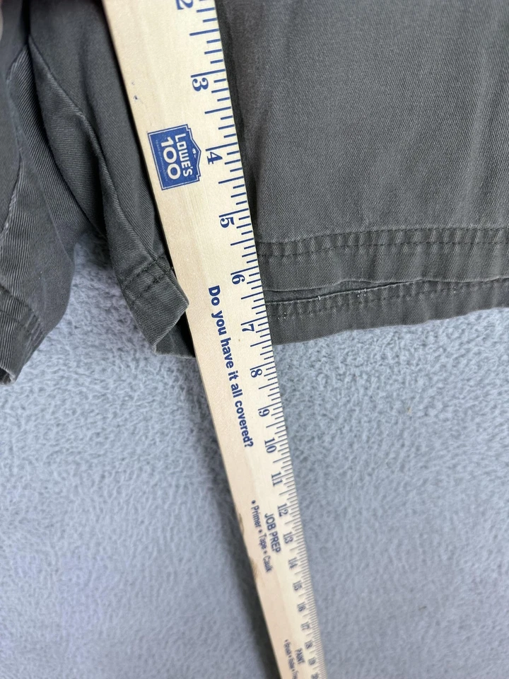 Shorts Croft & Barrow Masculino 40 Bolsos de Carga Cinza Caminhada Ao Ar Livre Casual - Imagem 4 de 4