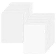 Clear Folders For Documents LType Plastic File Folder Letter A4 Size 36 PK