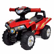 Children's Ride-on Quad with Sound and Light Red Kid Riding  Vehicle vidaXL