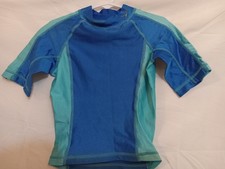 Speedo Boys Small Swim Top 2 Tone Blue With UV block