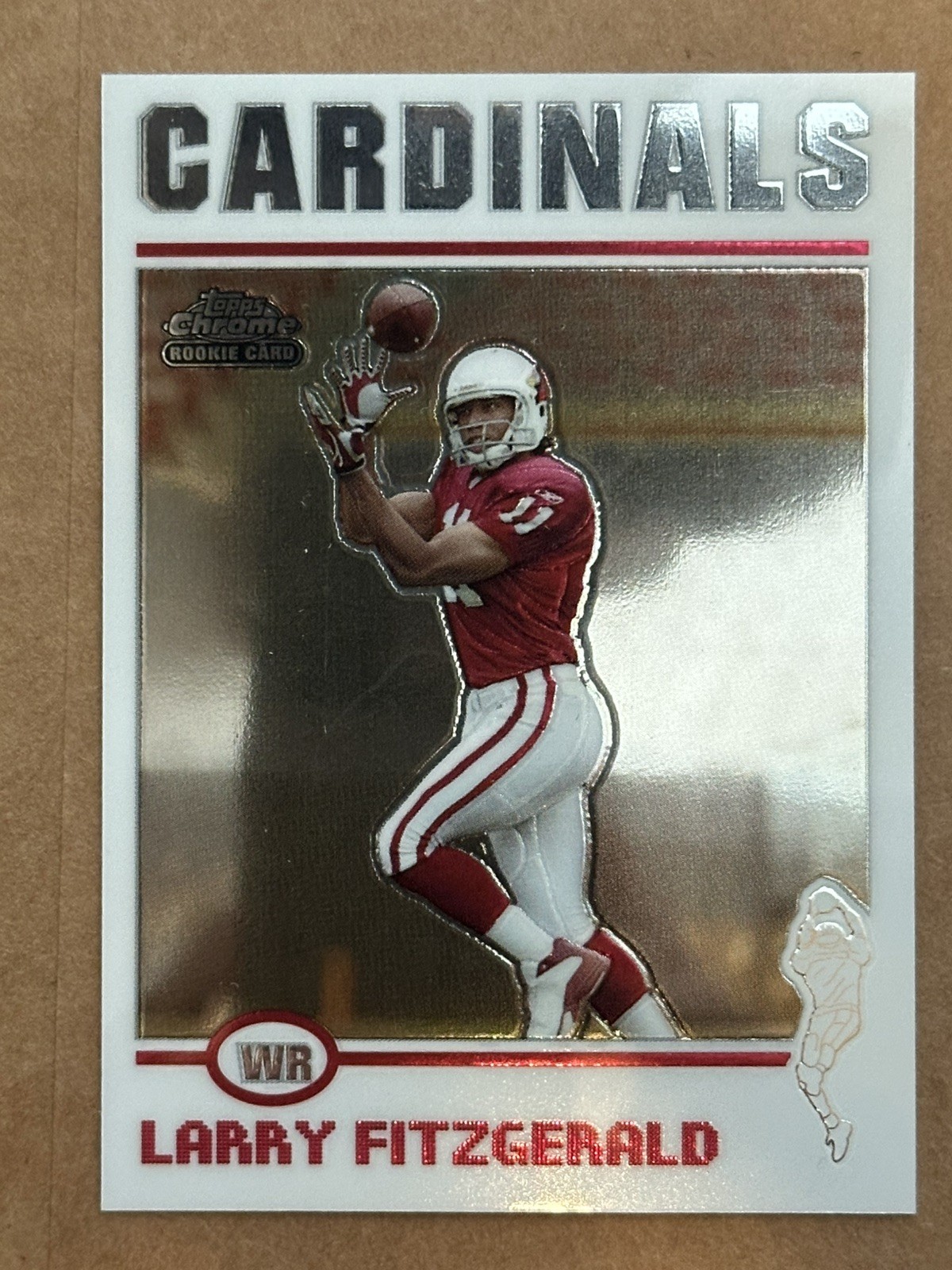 2004 Larry Fitzgerald Topps Chrome RC Rookie #215 Mint sharp corners