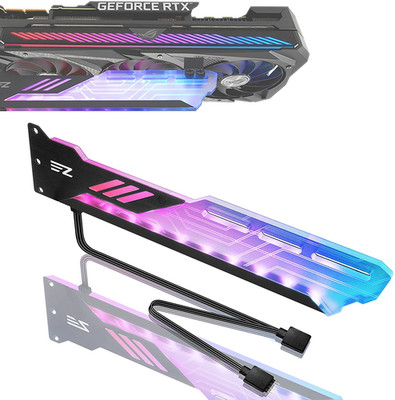 RGB GPU Holder 5V 3-Pin Colorful RGB Graphics Card GPU Support Video Card Holder