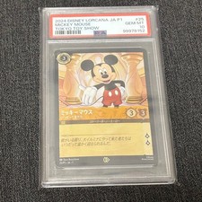 PSA 10 Mickey Mouse 25/P1 Promo Card Disney Lorcana Tokyo Toy Show 2024 Japanese