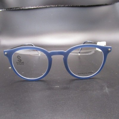 Steppers Eyewear STS-30012 F520 Blue Full Rim Round Eyeglass Frames 46-22-145