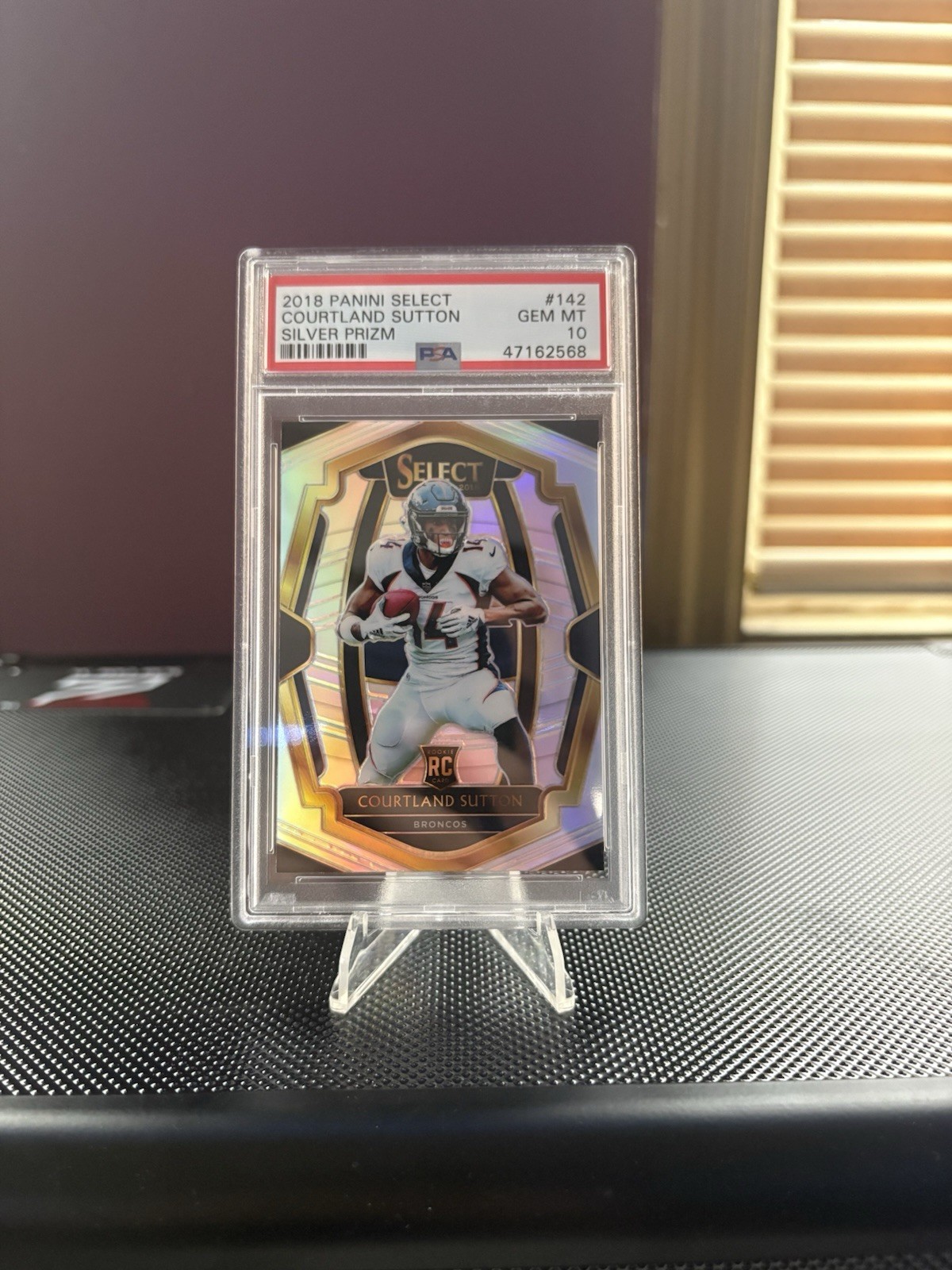 2018 Panini Select Premier Level Courtland Sutton Silver Prizm RC PSA 10 🔥