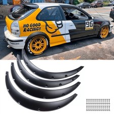 4x 3.2 Fender Flares Wheel Arches Extra Wide Body Kit For Honda Civic Eg Hatch 4x 3.2 Fender Flares Wheel Arches Extra Wide Body Kit For Honda Civic Eg Hatch