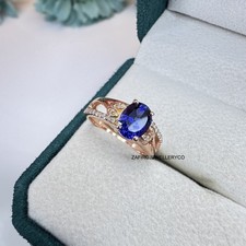Blue Sapphire Ring, Valentine Ring, September Birthstone, Lab Created Sapphire
