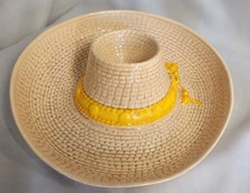 Whittier Ware Sombrero Server Party Hat Chip Dip Serving Bowl WPO-86 USA 12 1/2”