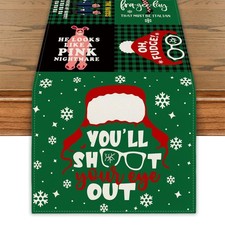 Christmas Table Runner 13 72 Inch New Year Xmas Home Party Decor Christmas Seaso