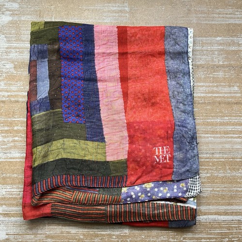 The Met Museum of Art “Gee’s Bend Quilts” Square Scarf Preppy Boho Artsy