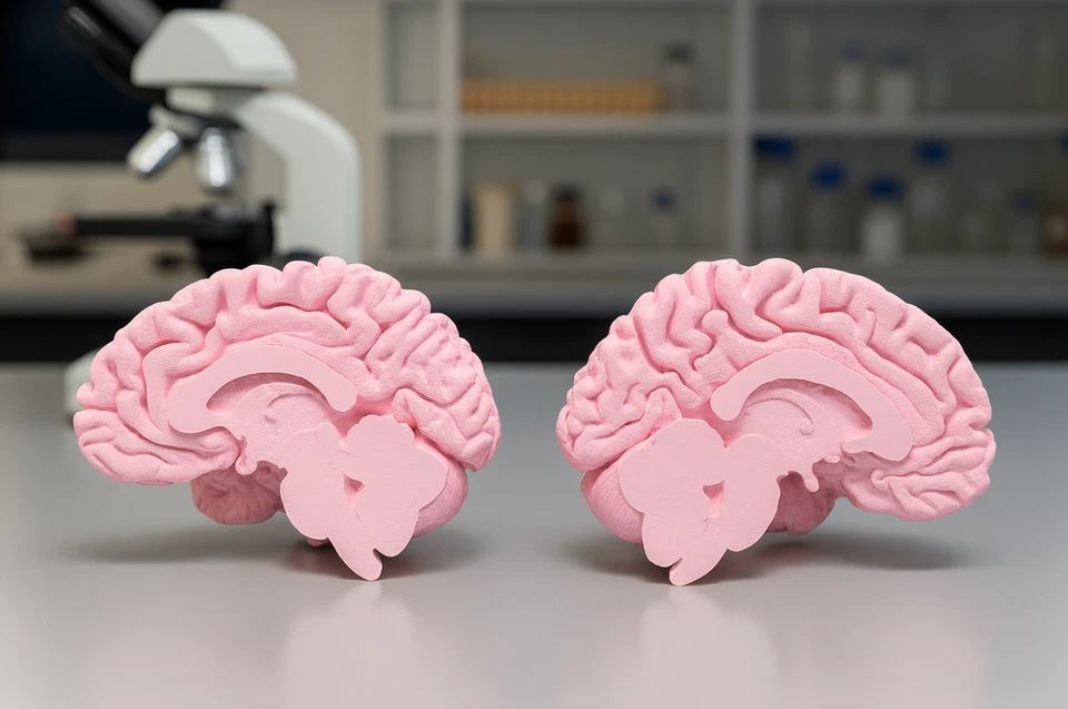 Modelo de cerebro humano a escala 1:1 de resonancia magnética - Modelo de réplica anatómica de calidad A+ Foto 3 de 4